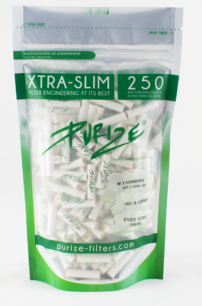 PURIZE® XTRA Slim Size Aktivkohlefilter- 250er