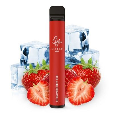 Elf Bar 600 - 0mg - Strawberry Ice (Nikotinfrei), Steuerware