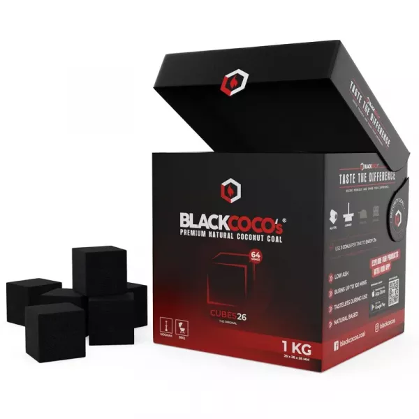 BlackCoco's Premium Kokosnuss Naturkohle 1kg
