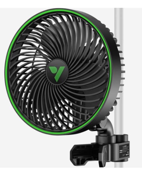 VIVOSUN Clip Ventilator AeroWave E9 Black