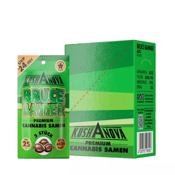 Kushanova Bruce Banner - 3 Premium Cannabissamen